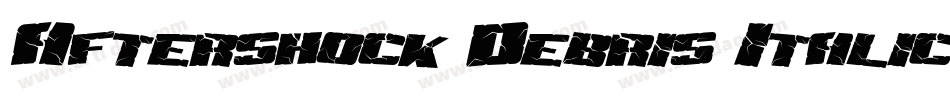Aftershock Debris Italic字体转换